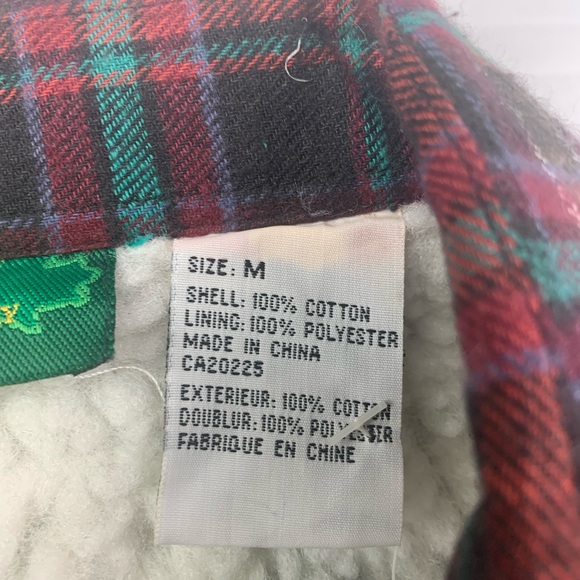 RC ROUGH COUNTRY Mens Long Sleeve Flannel Sherpa Lined Plaid Shirt Size M - Picture 5 of 8